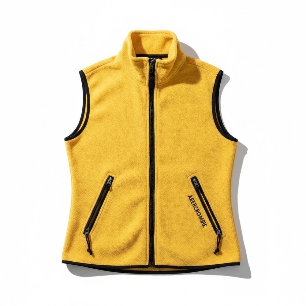 Abercrombie & Fitch Vest Fleece Full Zip Women's Size S -Vintage